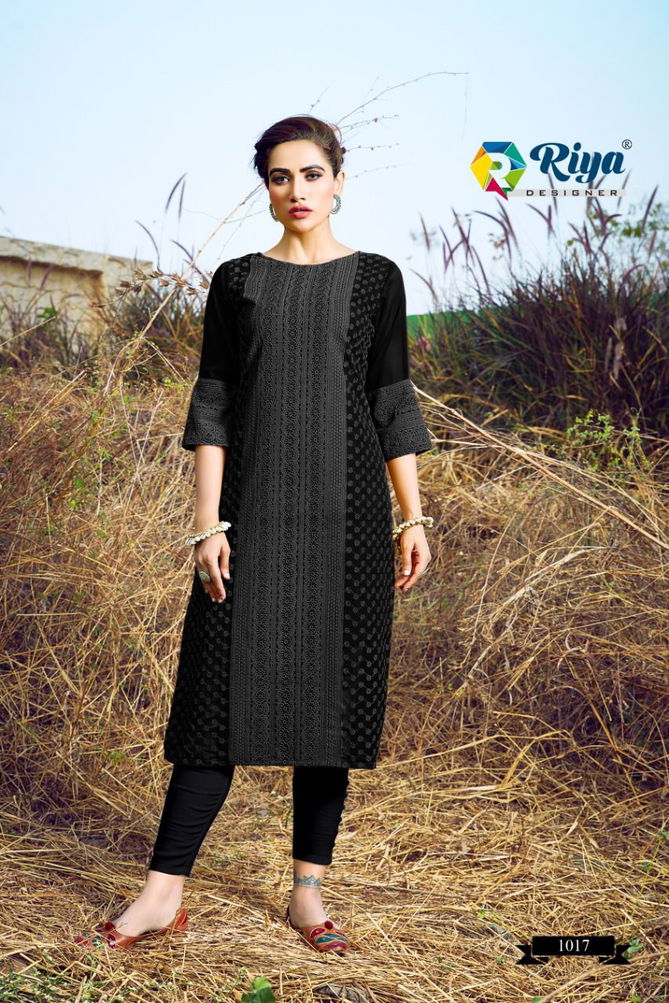 Riya Shifali New Designer Fancy Wear Georgette Kurti Collection